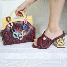 Load image into Gallery viewer, Matching Women Shoe and Bag Set HJL1-13