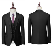 Load image into Gallery viewer, 3 Piece Suit Jacket Pants &amp; Vest Business Formal Men's