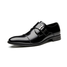 Load image into Gallery viewer, British Style Monk Strap Leather Shoes Men's
