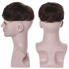 Load image into Gallery viewer, S-noilite 16x19cm 35g Men Toupee Human Hair Replacement System Hair Toppers Hairpiece 4Inch Hair Wig Men Clip In Hair Extensions