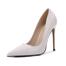 Load image into Gallery viewer, Patent Leather Pointed Stiletto High Heels Women's