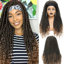 Load image into Gallery viewer, Long 22" Goddess Locs Headband Wig | Curly Ends | Soft Faux Locs | Synthetic Braids | For Women