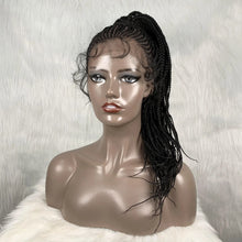 Load image into Gallery viewer, 30" Braided Lace Front Wig for Black Women | African Braids with Baby Hair | Synthetic Glueless Mat Wig