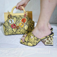 Load image into Gallery viewer, Matching Women Shoe and Bag Set HJL1-13