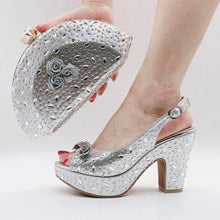 Load image into Gallery viewer, Italian Shoes With Matching Bags Set HKV1-8