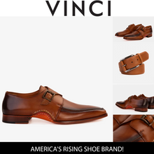 Load image into Gallery viewer, The Hagrid Tan Leather Single Monk Strap Handmade Men Shoe
