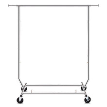 Load image into Gallery viewer, Heavy Duty Metal Clothing Garment Rack with Lockable Wheels - 250 lbs. Capacity