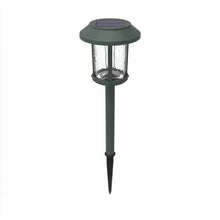 Load image into Gallery viewer, Set of 4 - Outdoor Solar LED Lights in Green with Yard Path Ground Stakes