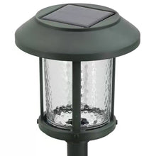 Load image into Gallery viewer, Set of 4 - Outdoor Solar LED Lights in Green with Yard Path Ground Stakes