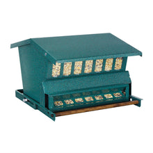 Load image into Gallery viewer, Green Steel Squirrel Proof Wild Bird Feeder with Hanger