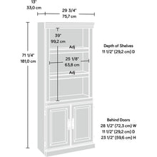 Load image into Gallery viewer, 71-inch High 3-Shelf Wooden Bookcase with Storage Drawer in Cherry Finish
