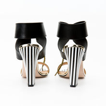 Load image into Gallery viewer, The Bloke Black Leather Ankle Strap Women Sandal