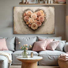 Load image into Gallery viewer, 3D Floral Heart Wall Art III