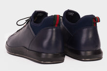 Load image into Gallery viewer, The Hoxton Navy Leather Men  Sneaker Final Sale!