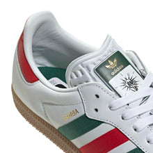 Load image into Gallery viewer, Adidas Mens Samba OG - White/Scarlet/Dark Green