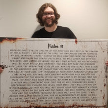 Load image into Gallery viewer, Psalm 91 - He Is My Refuge Sign