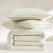 Load image into Gallery viewer, Full / Queen 3-Piece Cream Velvet Embroidered Super Soft Quilt Set