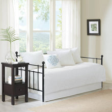 Load image into Gallery viewer, 6-Piece Farmhouse Country Cottage Quilted White Reversible Daybed Cover Set