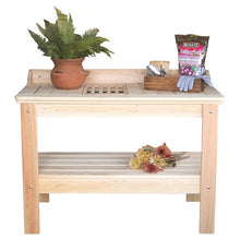 Load image into Gallery viewer, Wooden Potting Bench Garden Table  - Made in USA