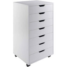 Load image into Gallery viewer, Modern Scandinavian Style 7-Drawer Storage Cabinet Chest in White Finish