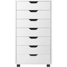 Load image into Gallery viewer, Modern Scandinavian Style 7-Drawer Storage Cabinet Chest in White Finish