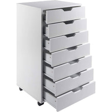 Load image into Gallery viewer, Modern Scandinavian Style 7-Drawer Storage Cabinet Chest in White Finish