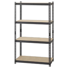 Load image into Gallery viewer, Heavy Duty 4-Shelf Black Storage Rack Shelving Unit