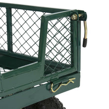 Load image into Gallery viewer, Heavy Duty Green Steel Garden Utility Cart Wagon with Removable Sides