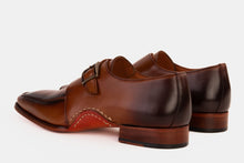 Load image into Gallery viewer, The Hagrid Tan Leather Single Monk Strap Handmade Men Shoe