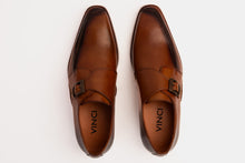Load image into Gallery viewer, The Hagrid Tan Leather Single Monk Strap Handmade Men Shoe