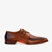 Load image into Gallery viewer, The Hagrid Tan Leather Single Monk Strap Handmade Men Shoe