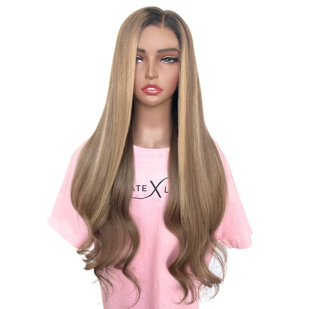 Hazel Glueless 5x5 HD Lace Professionally Colored 100% Human Hair Closure Wig