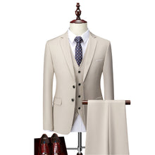 Load image into Gallery viewer, 3 Piece Suit Jacket Pants &amp; Vest Business Formal Men's