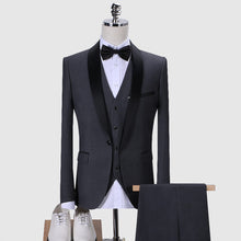 Load image into Gallery viewer, 3 Piece Suit Jacket Coat Pants &amp; Vest  Formal Slim Fit Men's