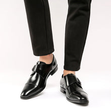 Load image into Gallery viewer, British Style Monk Strap Leather Shoes Men's