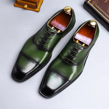 Load image into Gallery viewer, Cowhide Dress Shoes Business Men's