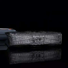 Load image into Gallery viewer, DON JOHN Laptop Bag Genuine Crocodile Leather Handbags Black Messenger Men's