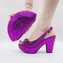 Load image into Gallery viewer, Italian Shoes With Matching Bags Set HKV1-8