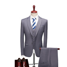 Load image into Gallery viewer, 3 Piece Suit Jacket Pants &amp; Vest Business Formal Men's