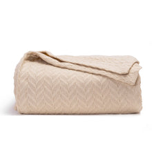 Load image into Gallery viewer, Herringbone Cotton Blanket