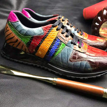 Load image into Gallery viewer, DON JOHN Crocodile Rainbow Sneakers Men's