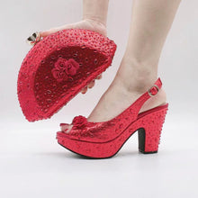 Load image into Gallery viewer, Italian Shoes With Matching Bags Set HKV1-8