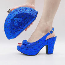 Load image into Gallery viewer, Italian Shoes With Matching Bags Set HKV1-8