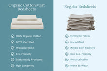 Load image into Gallery viewer, Organic Sateen Bed Sheets Set