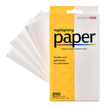 Load image into Gallery viewer, Product Club Highlighting Paper - 4" x 7" - 250ct