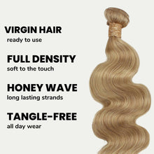 Load image into Gallery viewer, Honey Blonde Body Wave 100% Human Hair Bundles