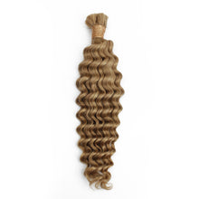 Load image into Gallery viewer, Honey Blonde Deep Wave 27 Bulk 100% Human Braiding Hair