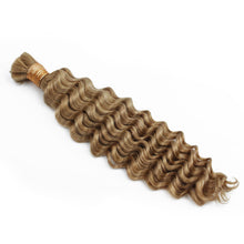 Load image into Gallery viewer, Honey Blonde Deep Wave 27 Bulk 100% Human Braiding Hair