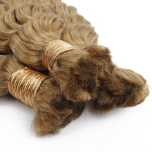 Load image into Gallery viewer, Honey Blonde Deep Wave 27 Bulk 100% Human Braiding Hair