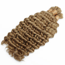 Load image into Gallery viewer, Honey Blonde Deep Wave 27 Bulk 100% Human Braiding Hair